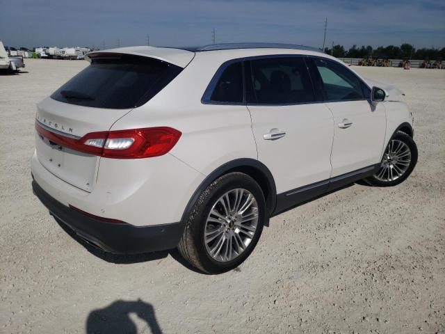 2LMTJ6LR1GBL29354 - 2016 LINCOLN MKX RESERV WHITE photo 4