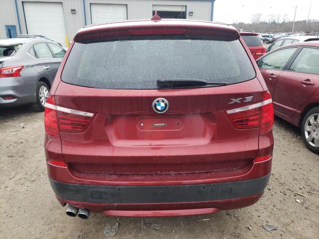 5UXWX9C50D0D05118 - 2013 BMW X3 XDRIVE2 RED photo 6