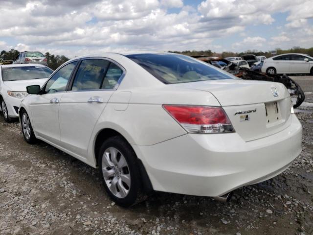 5KBCP36859B002186 - 2009 HONDA ACCORD EXL WHITE photo 3