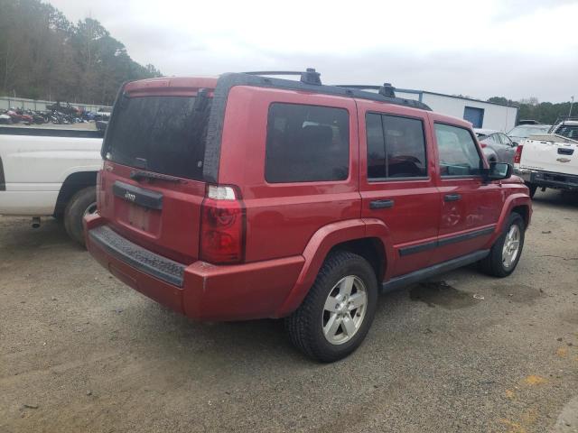 1J8HH48N76C189264 - 2006 JEEP COMMANDER RED photo 3