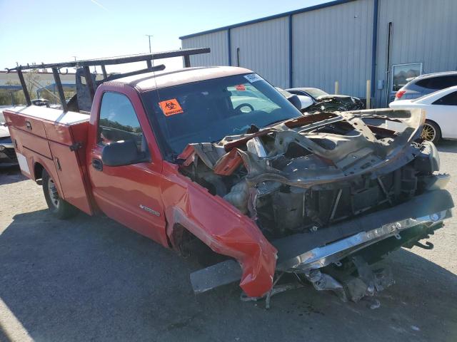 1GCHC24U57E119775 - 2007 CHEVROLET SILVERADO RED photo 1