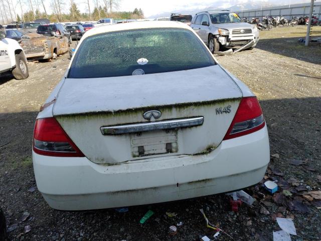 JNKAY41E23M006084 - 2003 INFINITI M45 WHITE photo 6