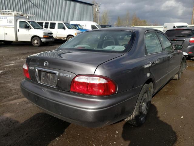 1YVGF22C225277913 - 2002 MAZDA 626 GRAY photo 4