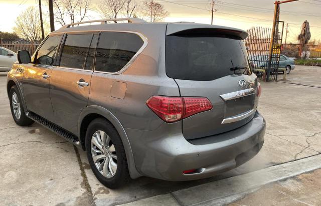 JN8AZ2NE2G9125098 - 2016 INFINITI QX80 GRAY photo 3