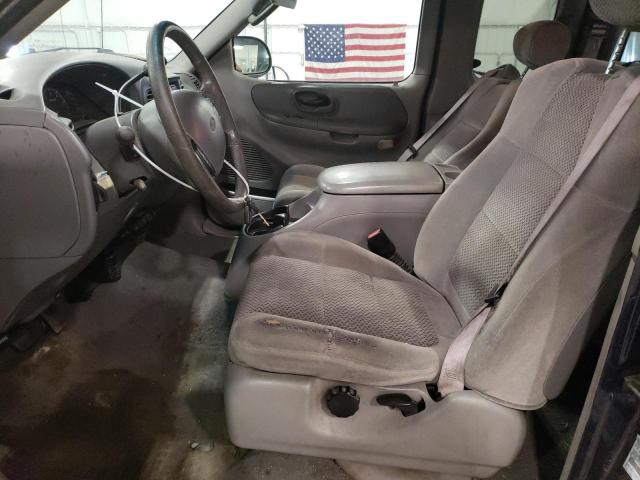2FTRX18L52CA52694 - 2002 FORD F-150 BLUE photo 7