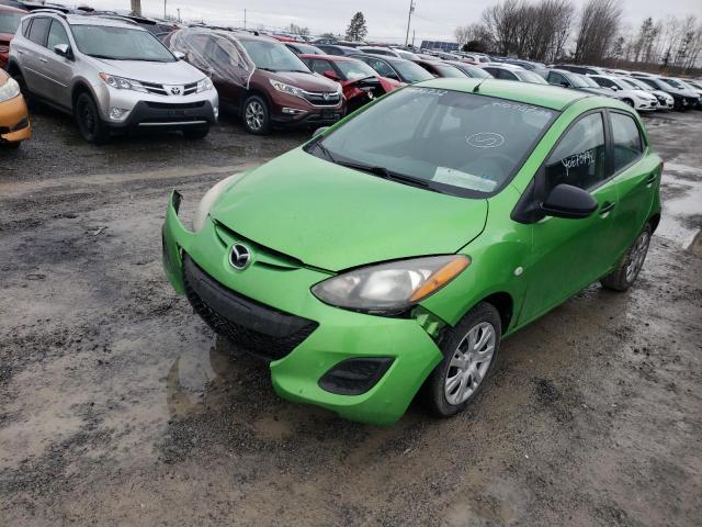 JM1DE1KY4D0165146 - 2013 MAZDA MAZDA2 GREEN photo 2