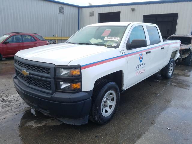 3GCPCPEC2EG397313 - 2014 CHEVROLET SILVERADO WHITE photo 2