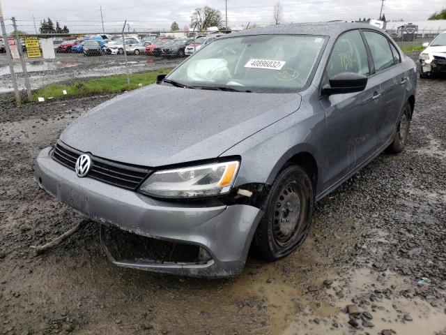 3VW2K7AJ4EM336366 - 2014 VOLKSWAGEN JETTA BASE 灰色 照片 2