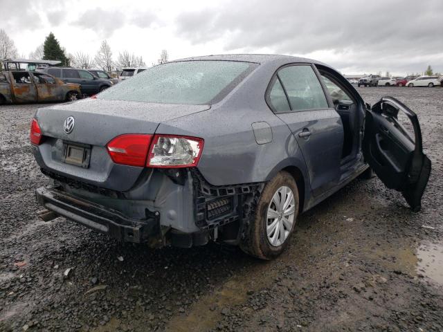 3VW2K7AJ4EM336366 - 2014 VOLKSWAGEN JETTA BASE 灰色 照片 4