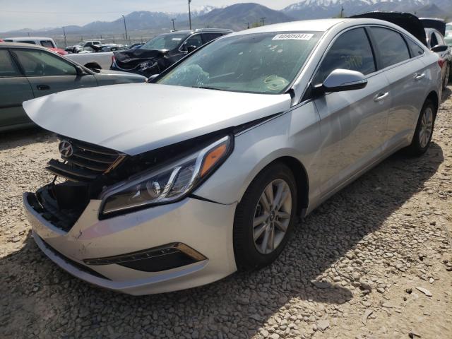 5NPE24AA8FH181021 - 2015 HYUNDAI SONATA ECO SILVER photo 2