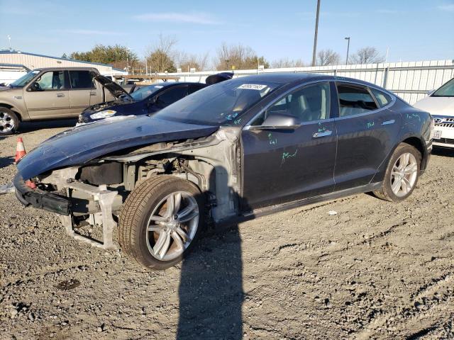 5YJSA1H13EFP54950 - 2014 TESLA MODEL S Մոխրագույն լուսանկար 1