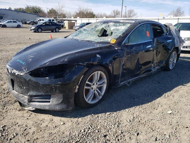 5YJSA1E27HF205298 - 2017 TESLA MODEL S Սև լուսանկար 1
