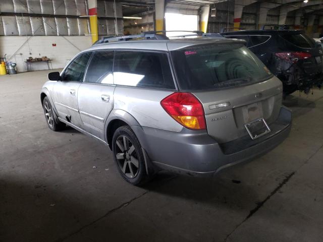 4S4BP62C477306579 - 2007 SUBARU OUTBACK OU SILVER photo 2