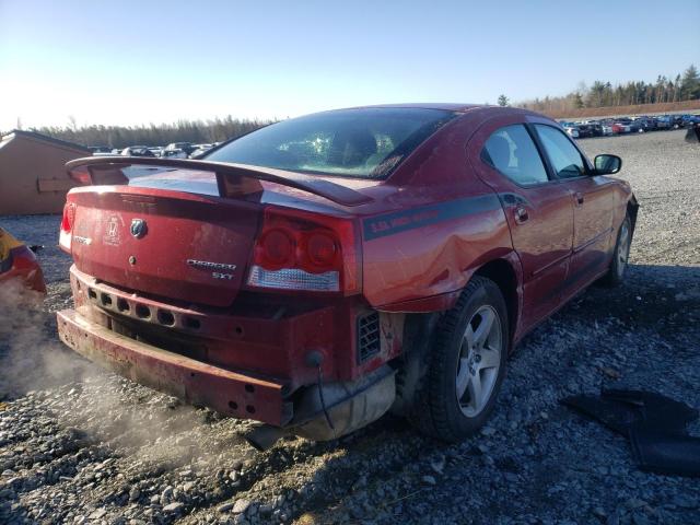 2B3CA3CV3AH266646 - 2010 DODGE CHARGER SX RED photo 4