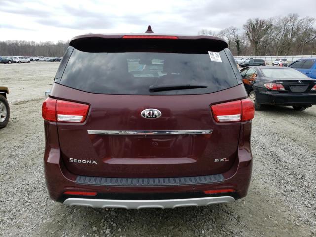 KNDME5C13F6037702 - 2015 KIA SEDONA SXL BURGUNDY photo 6