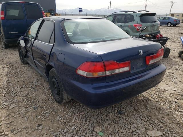 3HGCG66581G711197 - 2001 HONDA ACCORD LX BLUE photo 3