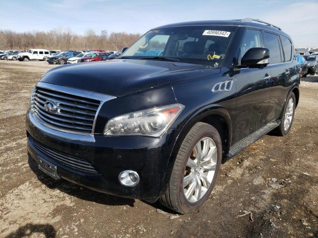 JN8AZ2NC1B9302845 - 2011 INFINITI QX56 BLACK photo 2