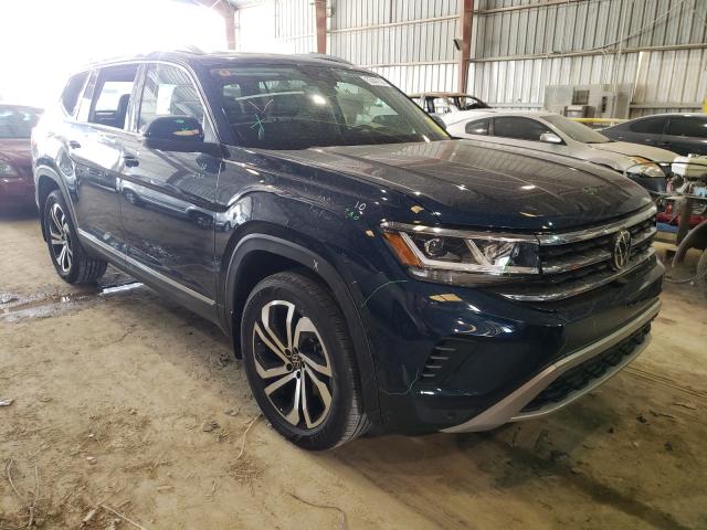 1V2TP2CAXMC516619 - 2021 VOLKSWAGEN ATLAS SEL BLUE photo 1