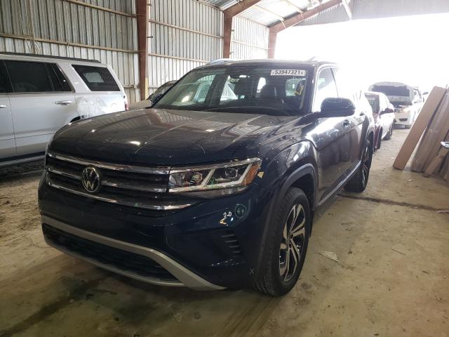 1V2TP2CAXMC516619 - 2021 VOLKSWAGEN ATLAS SEL Mavi foto 2