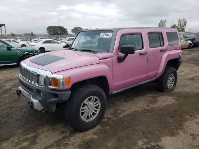 5GTEN13E198136925 - 2009 HUMMER H3 PINK photo 1