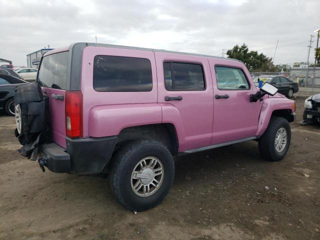 5GTEN13E198136925 - 2009 HUMMER H3 PINK photo 3