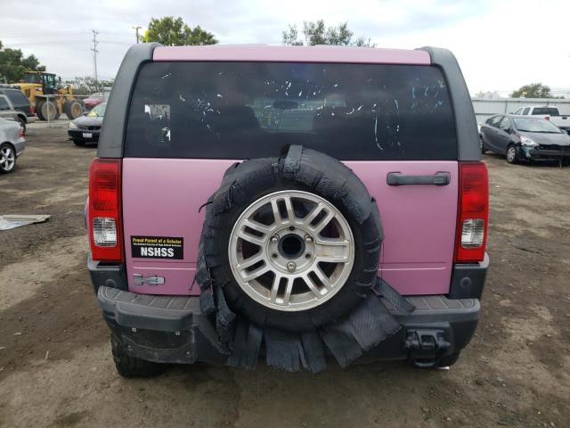 5GTEN13E198136925 - 2009 HUMMER H3 PINK photo 6