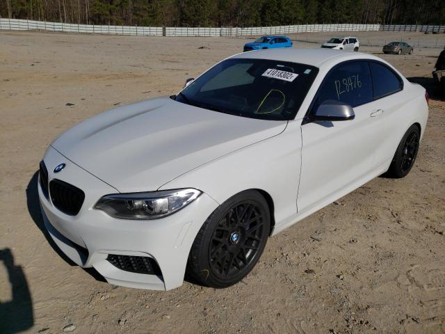 WBA1J7C5XFV358524 - 2015 BMW M235I WHITE photo 2