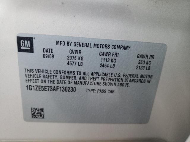 1G1ZE5E73AF130230 - 2010 CHEVROLET MALIBU LTZ ბეჟი ფოტო 12