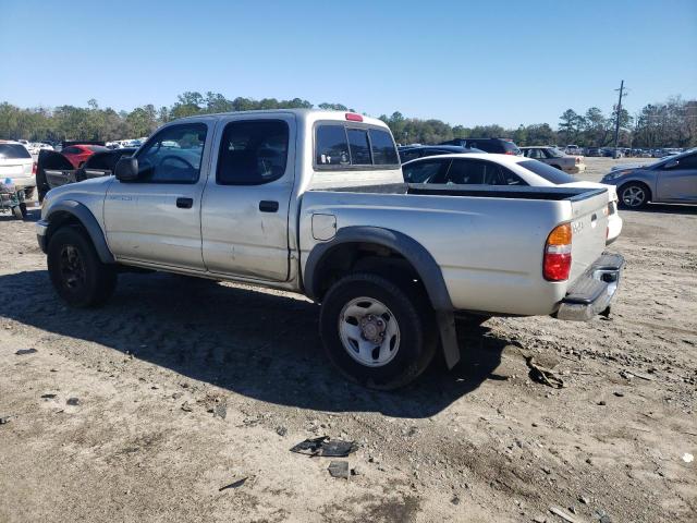 5TEGM92N72Z021219 - 2002 TOYOTA TACOMA DOU SILVER photo 2
