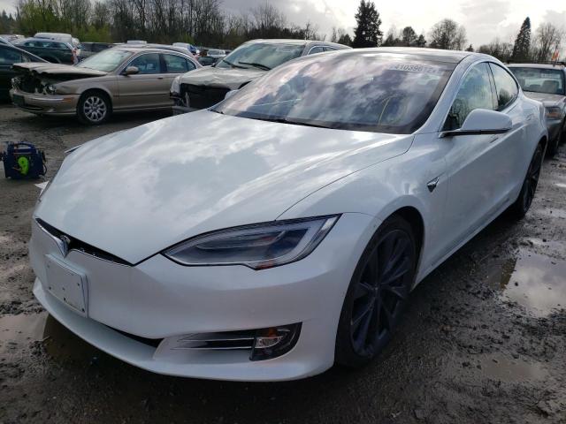 5YJSA1E4XLF390876 - 2020 TESLA MODEL S Սպիտակ լուսանկար 2