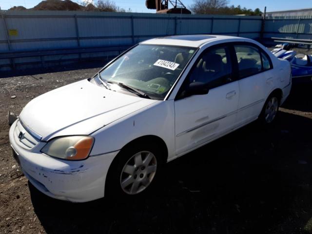 2HGES26751H617604 - 2001 HONDA CIVIC WHITE photo 1