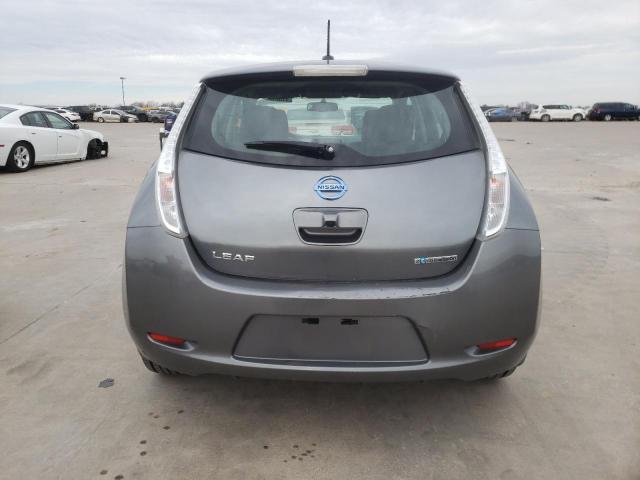 1N4AZ0CP5FC320625 - 2015 NISSAN LEAF S GRAY photo 6