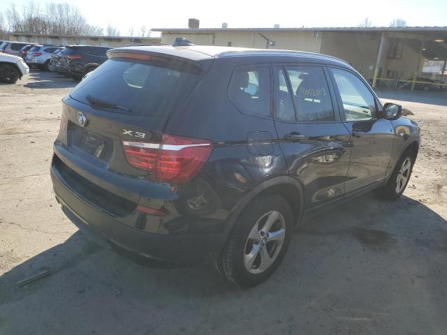 5UXWX5C58BL707762 - 2011 BMW X3 XDRIVE2 BLACK photo 3