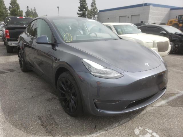 5YJYGDEE4MF278563 - 2021 TESLA MODEL Y GRAY photo 1