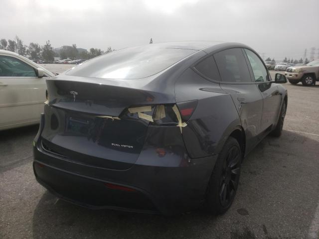 5YJYGDEE4MF278563 - 2021 TESLA MODEL Y GRAY photo 4