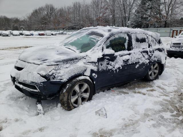 2HNYD2H40BH517107 - 2011 ACURA MDX TECHNO BLUE photo 1