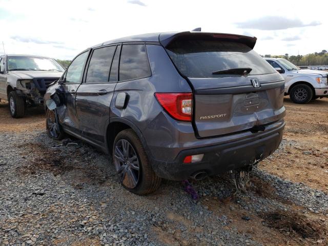 5FNYF7H57LB001498 - 2020 HONDA PASSPORT E GRAY photo 3