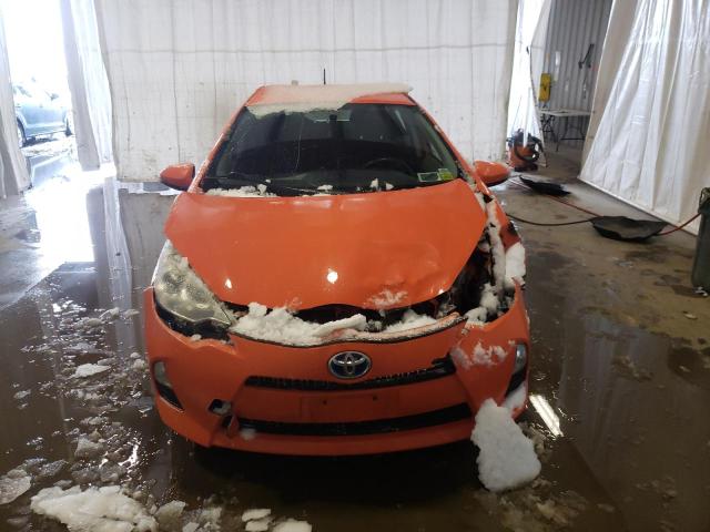 JTDKDTB31C1010539 - 2012 TOYOTA PRIUS C ORANGE photo 5