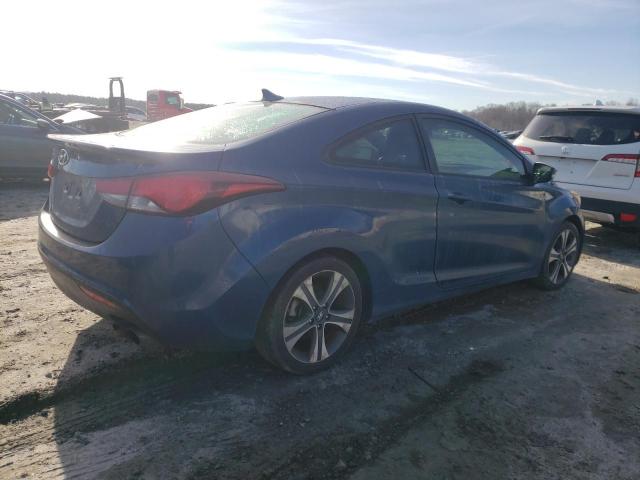 KMHDH6AH2EU027892 - 2014 HYUNDAI ELANTRA CO BLUE photo 3