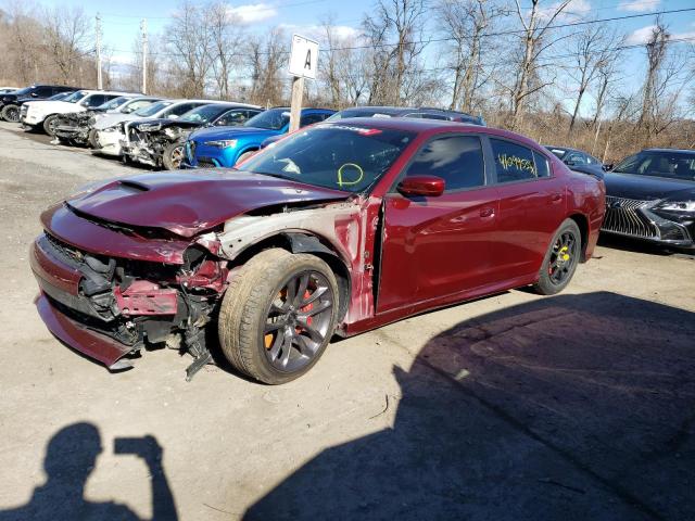 2C3CDXGJ5NH172864 - 2022 DODGE CHARGER SC BURGUNDY photo 1