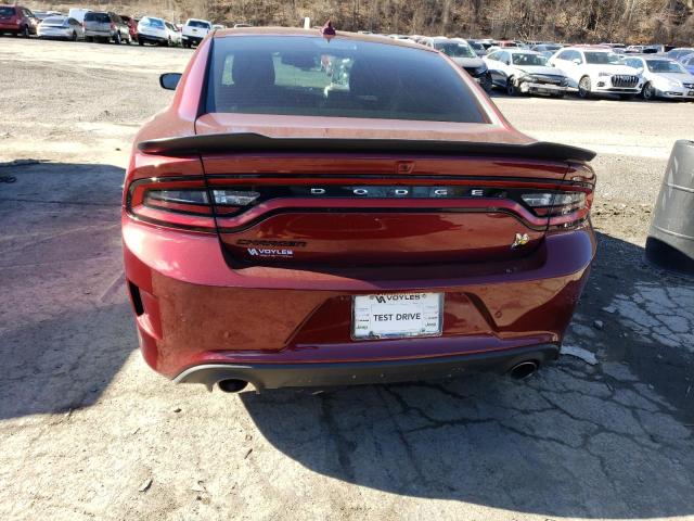 2C3CDXGJ5NH172864 - 2022 DODGE CHARGER SC BURGUNDY photo 6