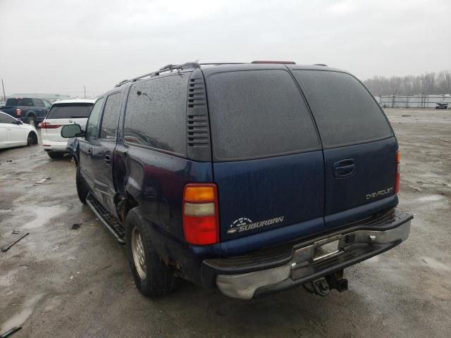 3GNEC16T61G172557 - 2001 CHEVROLET SUBURBAN BLUE photo 3