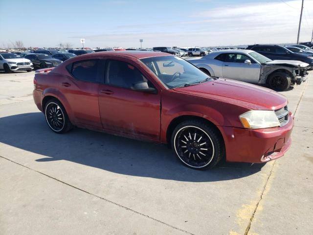 1B3LC56K18N110002 - 2008 DODGE AVENGER SX BURGUNDY photo 4