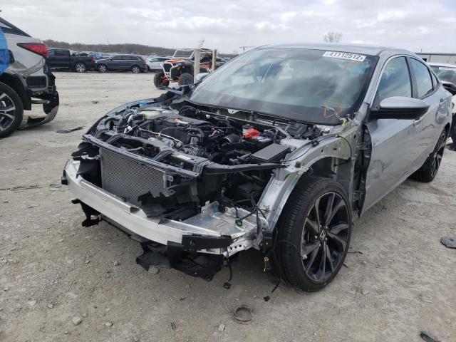 2HGFC2F84MH530212 - 2021 HONDA CIVIC SPOR SILVER photo 2