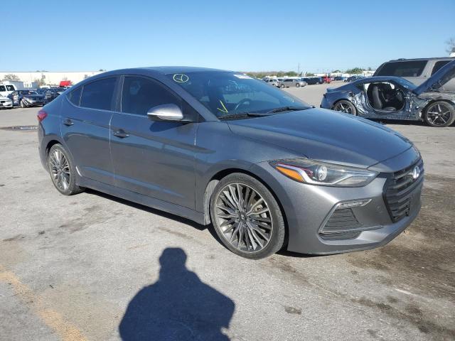 KMHD04LB0HU316200 - 2017 HYUNDAI ELANTRA SP GRAY photo 4