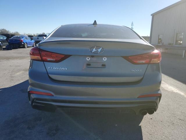 KMHD04LB0HU316200 - 2017 HYUNDAI ELANTRA SP GRAY photo 6