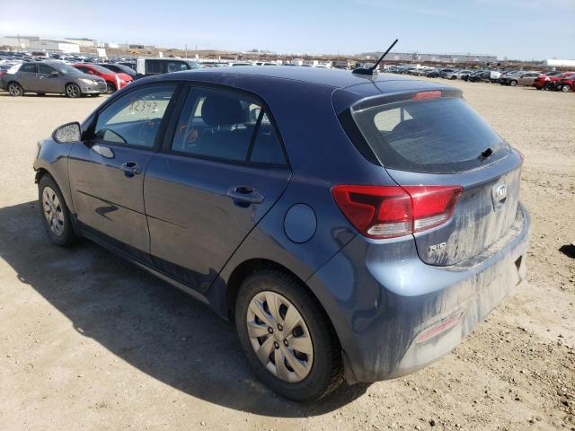 3KPA25AB3JE036155 - 2018 KIA RIO LX BLUE photo 3