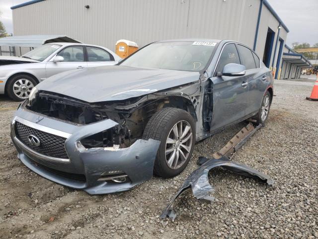 JN1EV7AP3HM734683 - 2017 INFINITI Q50 PREMIU BLUE photo 2