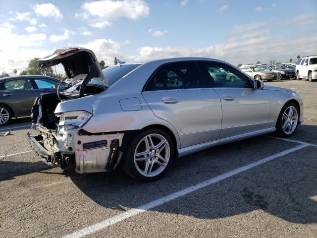 WDDHF5KB8DA744237 - 2013 MERCEDES-BENZ E 350 SILVER photo 3