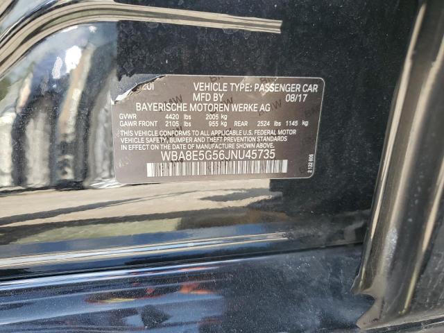 WBA8E5G56JNU45735 - 2018 BMW 320 XI BLACK photo 12